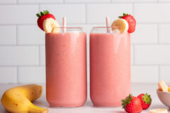 Eper és banán smoothie