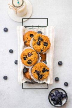 Áfonyás zablisztes muffin